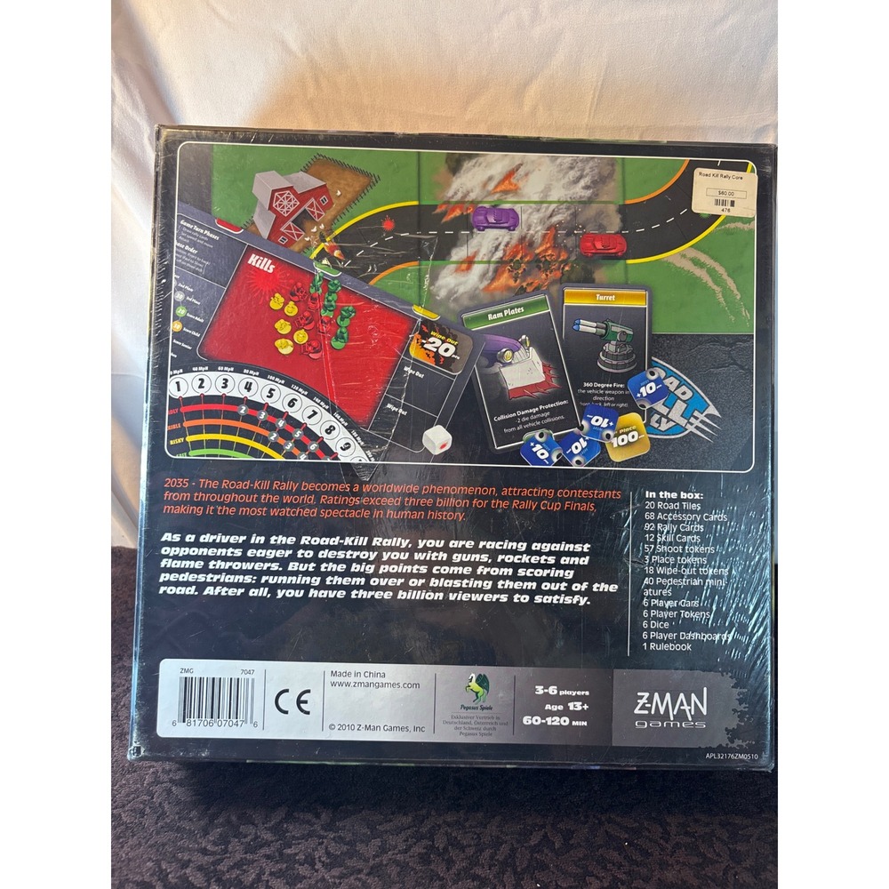 Z-Man Games Road Kill Rally Board Game Daniel George New Sealed 2010 - Picture 2 of 4